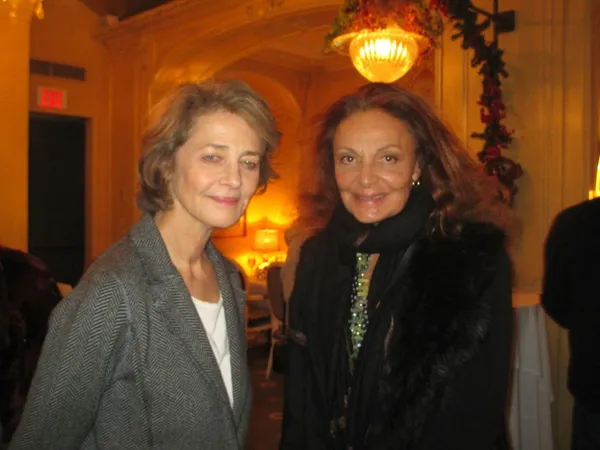 45 Years star Charlotte Rampling with Diane von Furstenberg